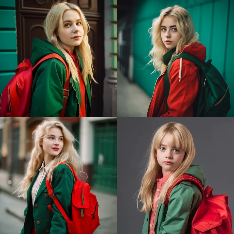 kerry a beautiful girl blond hair wearing a green jacket with a 9aa37b19 2d48 430b 967d c94aa4a0468a