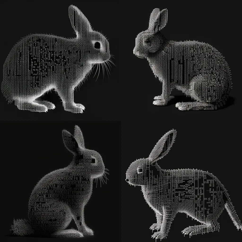 kerry a rabbit ASCII art 1bc50fde d78a 4c6c b263 205760535db5