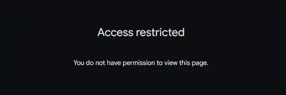 gemini access restricted