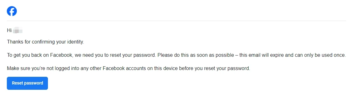 reset fb password 7