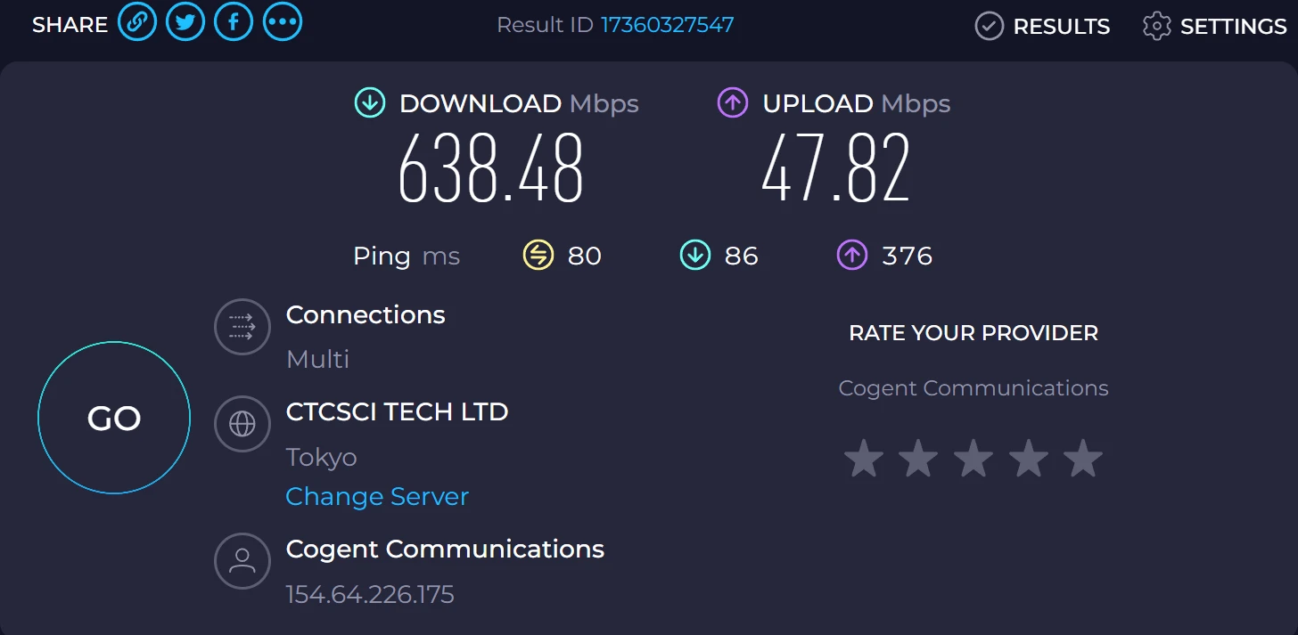 foxyun speedtest jp