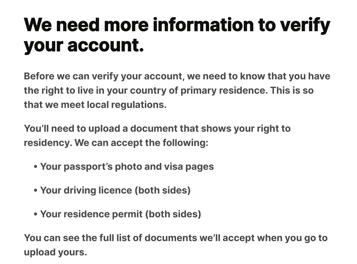 我把 Wise 的地址从英国改回国内了 - 12 wise verify your account